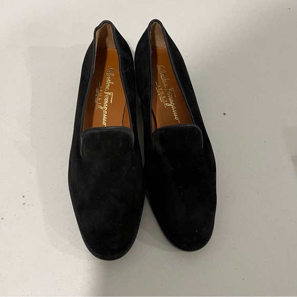 Salvatore Ferragamo Shoes - Salvatore Ferragamo Authentic Vintage Black Suede Loafers
